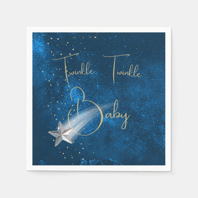 Baby Dusche Twinkle Twinkle Stars Serviette (Vorderseite)