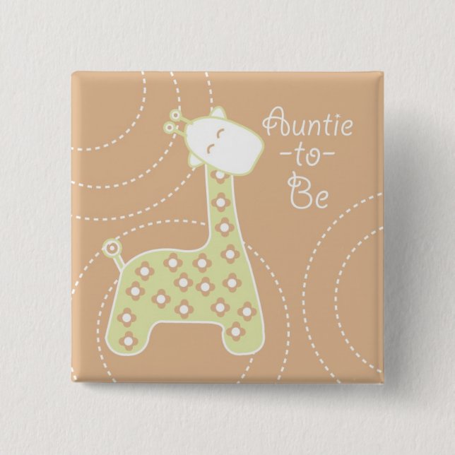 Baby-Duschen-Buttone Button (Vorderseite)