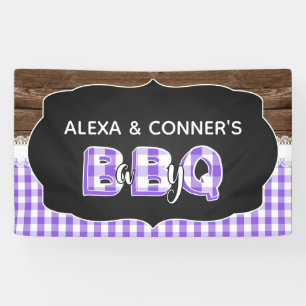 Baby-Duschen-Fahne des Baby-Q - lila Banner