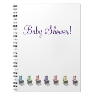 Baby-Duschen-Party-Planungs-Notizbuch Notizblock
