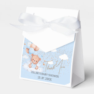Baby Duschjunge Blau Teddy Bär Gefallen Box Geschenkschachtel