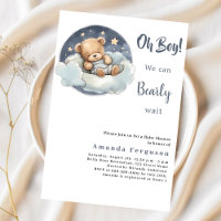 Baby Duschteddy Bärenjunge Blaue Mond Himmel