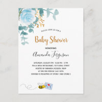 Baby Duwer Blue Junge Blumengrün Mutter zu sein
