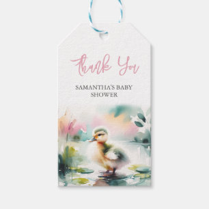 Baby Duwer Fevor Tags Template Frühling Duckling Geschenkanhänger