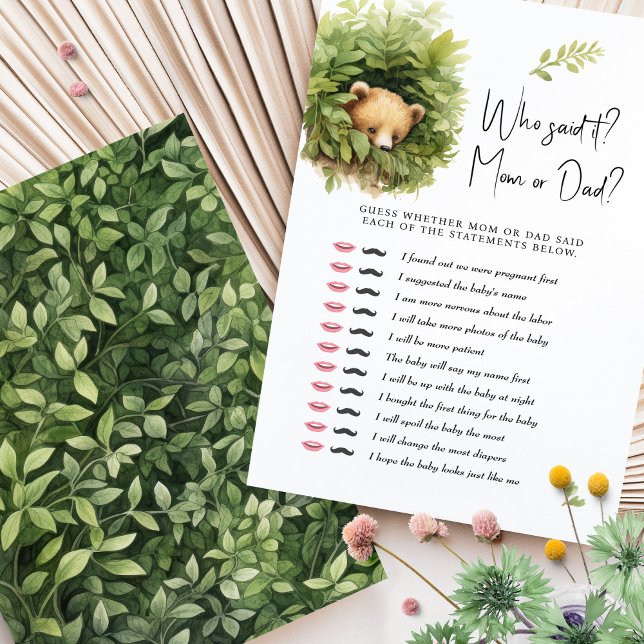 Baby Duwer Game Bear Wer hat es gesagt? Mama oder  (Von Creator hochgeladen)