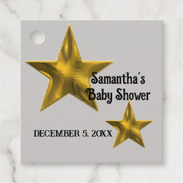 Baby Duwer Gender Neutral Minimalistisch Gold Star Geschenkanhänger