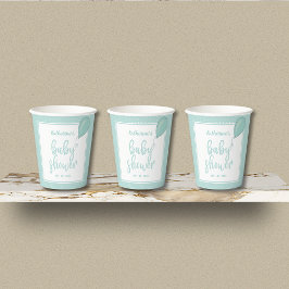 Baby Duwer Gender Neutral Pastel Green Pappbecher