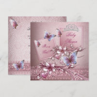 Baby Duwer Girl Pink Princess Butterfly