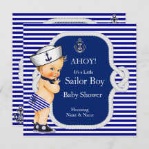 Baby Duwer Sailor Boy Blue Stripe Blonde
