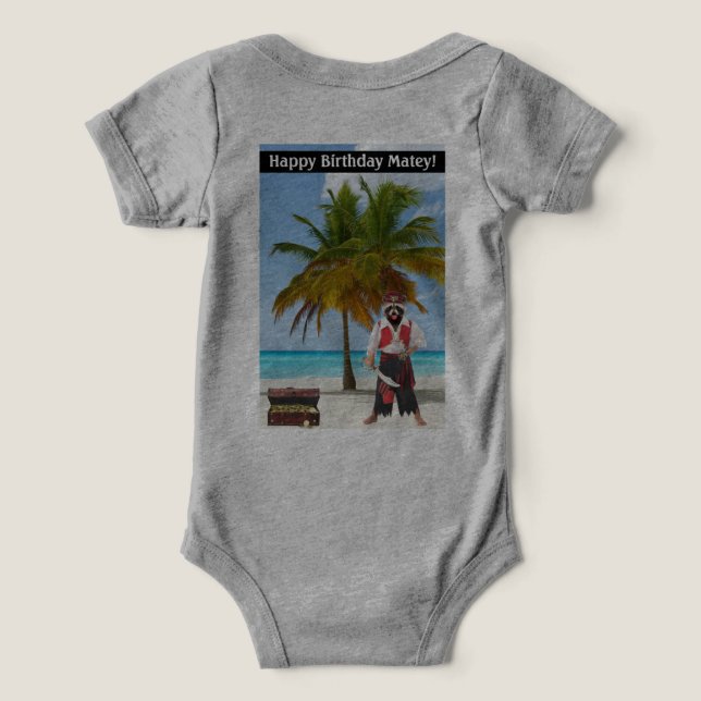 Baby ein Stück. Alles Gute zum Geburtstag, Matey! (Design Rückseite)