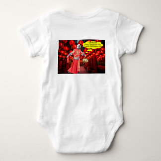 Baby ein Stück. Happy Chinese New Year. Panda/ma Strampler