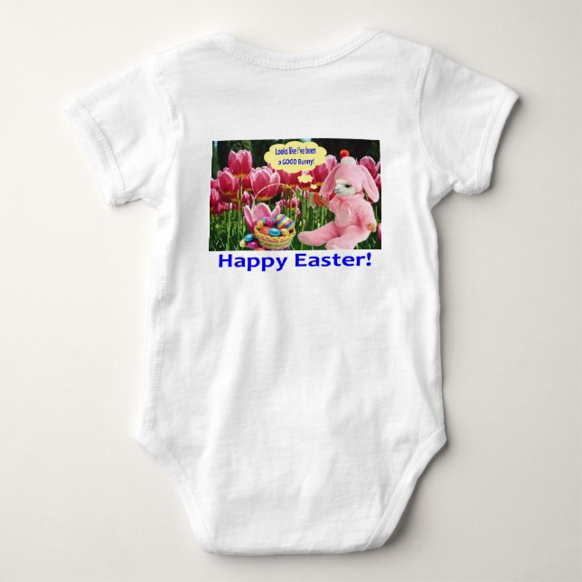 Baby ein Stück. Happy Oaster. Alpaca/Hunny Strampler (Rückseite)