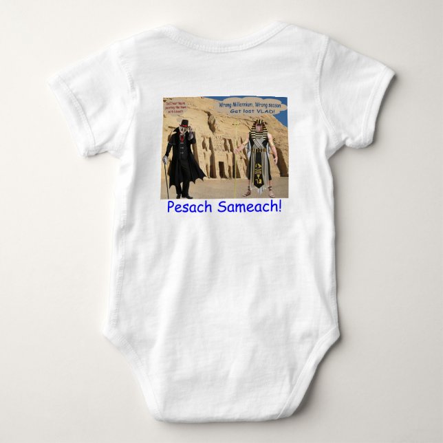 Baby ein Stück. Happy Passover. loris/Affe Strampler (Rückseite)