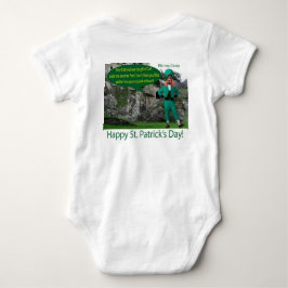 Baby ein Stück. Happy St. Patrick's Day. irish s Strampler