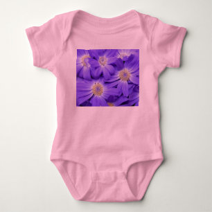 Baby-Einweihungparty Lila Blüten Neue Eltern Baby Strampler
