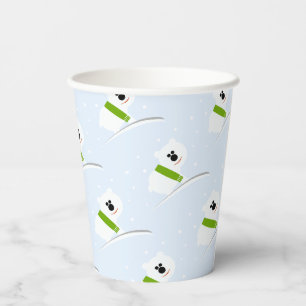 Baby-Eisbär-Weihnachtsfeier-Papierbecher Pappbecher