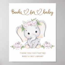 Baby Elefant Baby Duschbücher für Baby Poster