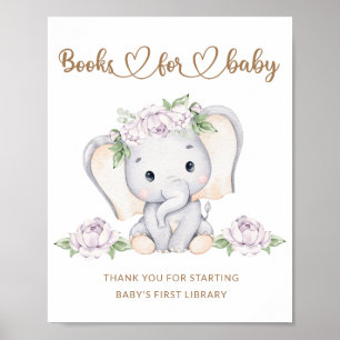 Baby Elefant Baby Duschbücher für Baby Poster