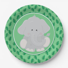 Baby-Elefant der Safari-Tier-| Pappteller