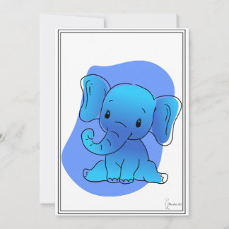 Baby Elefant Karte