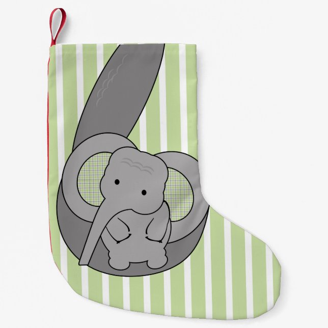Baby-Elefant Kleiner Weihnachtsstrumpf (Vorderseite)