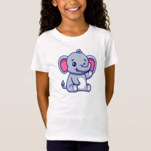 Baby-Elefant sitzt und winkt mit der Hand-23800 T-Shirt