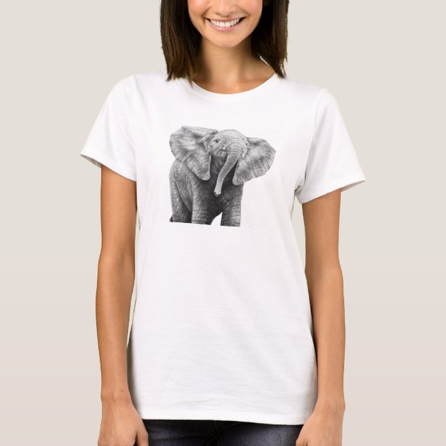 Baby-Elefant-T - Shirt (Vorderseite)