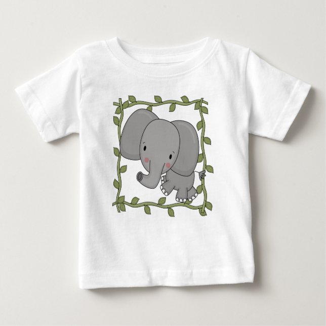 Baby-Elefant-T-Shirts und Geschenke Baby T-shirt (Vorderseite)