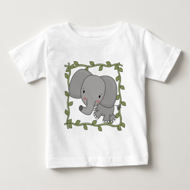Baby-Elefant-T-Shirts und Geschenke Baby T-shirt (Vorderseite)
