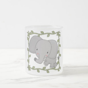 Baby-Elefant-T-Shirts und Geschenke Mattglastasse