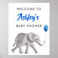 Baby Elephant Baby Dusche Begrüßungsschild