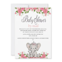 Baby Elephant Baby Dusche by Mail