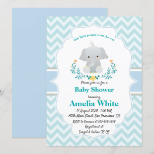Baby Elephant Baby Dusche einladen Einladung
