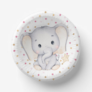 Baby Elephant Baby Dusche Pappteller