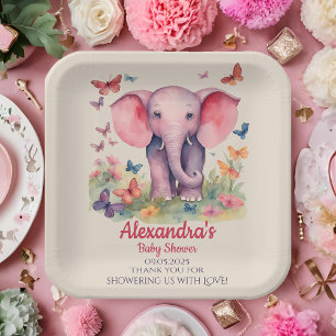 Baby Elephant Baby Dusche Pappteller
