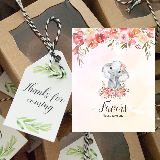 Baby Elephant Baby Shower Favoriten Poster (Von Creator hochgeladen)