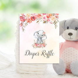 Baby Elephant Babydusche Windelwanne Poster