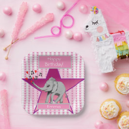 Baby Elephant Big Dream Pappteller