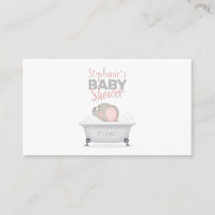 Baby Elephant Bubble Bath Book for Baby Begleitkarte