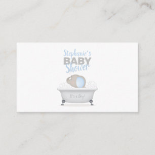 Baby Elephant Bubble Bath Book for Baby Begleitkarte
