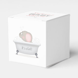 Baby Elephant Bubble Bath Girl Babydusche Geschenkschachtel