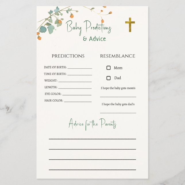 Baby Elephant & Butterflies Vorhersage und Ratschl (Vorderseite)