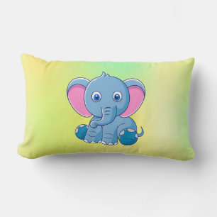 Baby Elephant Cartoon Clipart-64832 Lendenkissen