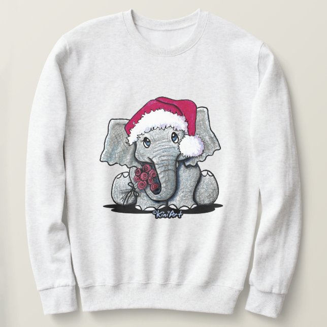 Baby Elephant Christmas Hoodie (Design vorne)