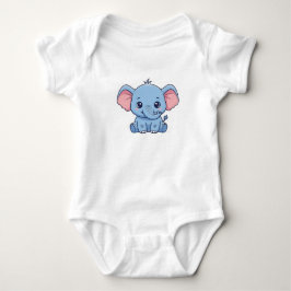 Baby Elephant – Cute & Cozy Baby T-Shirt Strampler