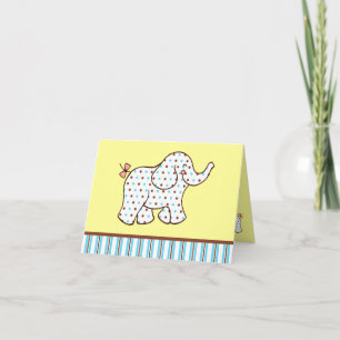 Baby Elephant Dankeschön Card Dankeskarte
