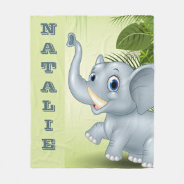 Baby Elephant Fleece Blanket