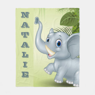 Baby Elephant Fleece Blanket