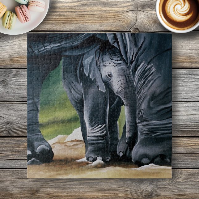 Baby Elephant Gray Niedlich Puzzle (Von Creator hochgeladen)