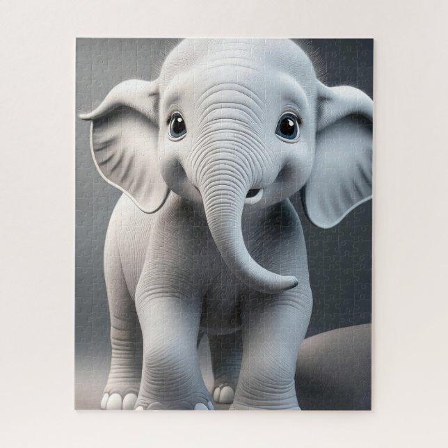Baby Elephant Jigsaw Puzzle (Vertikal)